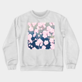 Japanese Kimono Flowers Crewneck Sweatshirt